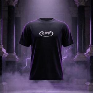 T-shirt noir KPF – logo centré torse