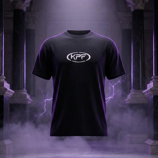 Accueil 5 T-shirt noir KPF Vision logo centré torse coton premium